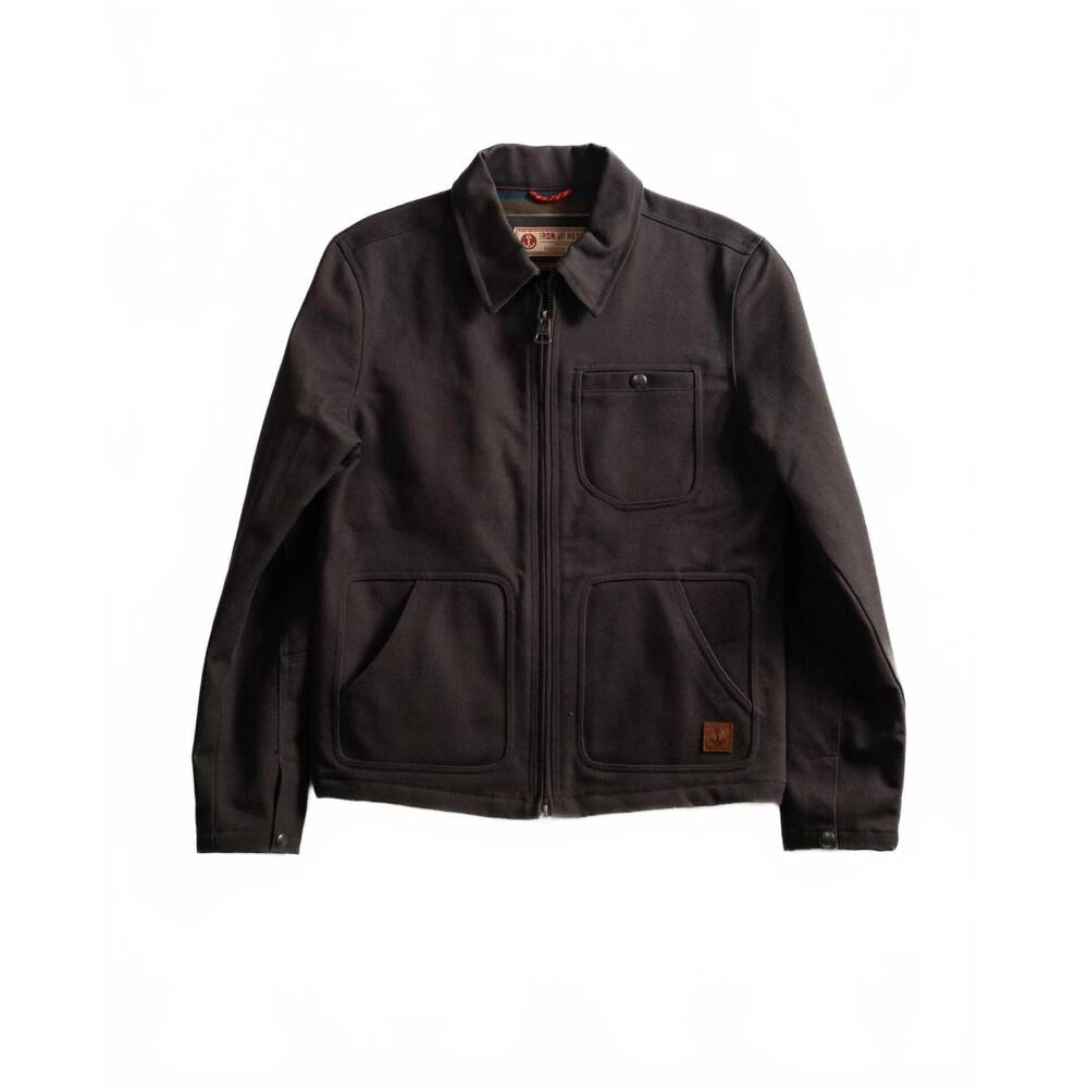 NEW IRON & RESIN men's pioneer jacket in charcoal